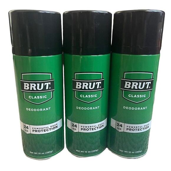 3x BRUT Classic Deodorant Spray 10oz | Discontinued | 24HR Protection - Picture 1 of 2